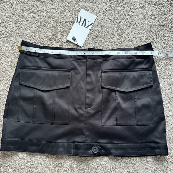 SIZE M - ZARA SATUN EFFECT MINI SKIRT - BRAND NEW WITH TAG - Picture 10 of 10